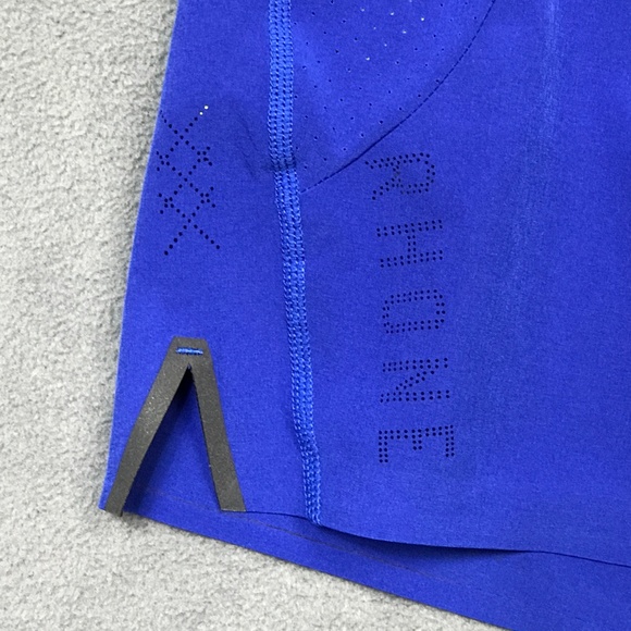 Rhone Active Shorts Mens XXL Lined 5" Workout Run Gym Blue Stretch Polyester 2XL - Picture 4 of 12